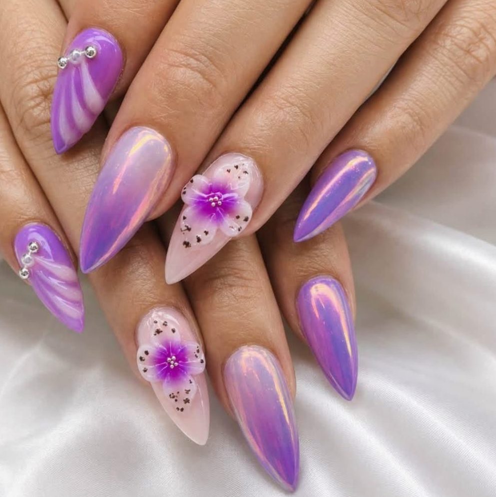 Gel X nail extensions at OPAL Glow Nails & Spa in Chino, CA